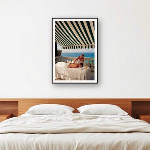 Vintage Villa Terrace Massage Print | Mediterranean Recovery Spa Art (Digital Download) image 2