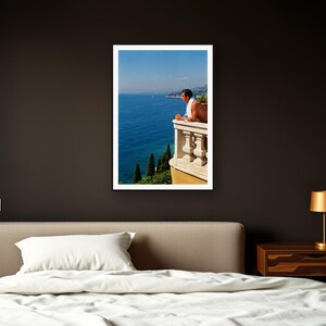 Athlete Wall Art art print framed in a dark luxury bedroom