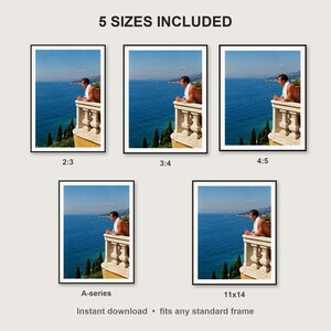 Athlete Wall Art print size chart - 5 ratios included: 2:3, 3:4, 4:5, 11x14, ISO A