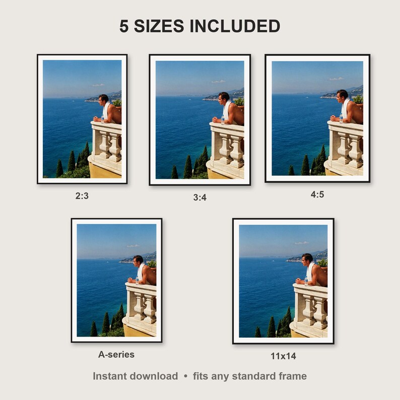 Athlete Wall Art print size chart - 5 ratios included: 2:3, 3:4, 4:5, 11x14, ISO A