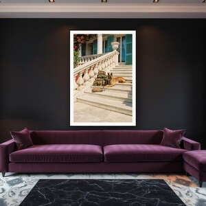 Belgian Malinois Wall Art art print framed in a luxury living room