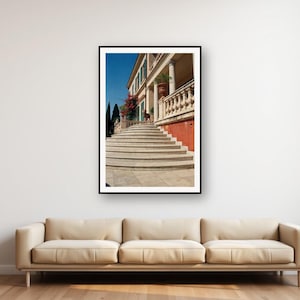 Weimaranertrapptryck | Vintage Villa hundfotografi (digital nedladdning) bild 1