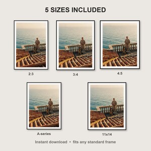 German Shepherd Wall Art print size chart - 5 ratios included: 2:3, 3:4, 4:5, 11x14, ISO A