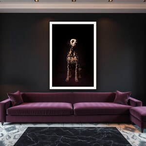 Dalmatian Wall Art II art print framed in a luxury living room