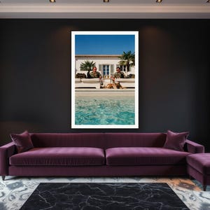 Military Dog Wall Art art print framed in a luxury living room
