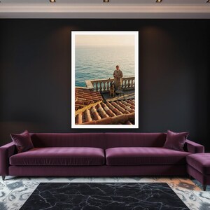 German Shepherd Wall Art art print framed in a luxury living room