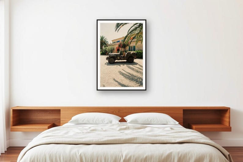 German Shepherd K9 Riding Shotgun Military Jeep Print | Retro Villa Decor (Digital Download) image 2