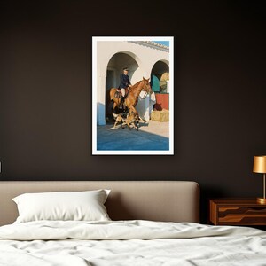 Dutch Shepherd Wall Art art print framed in a dark luxury bedroom