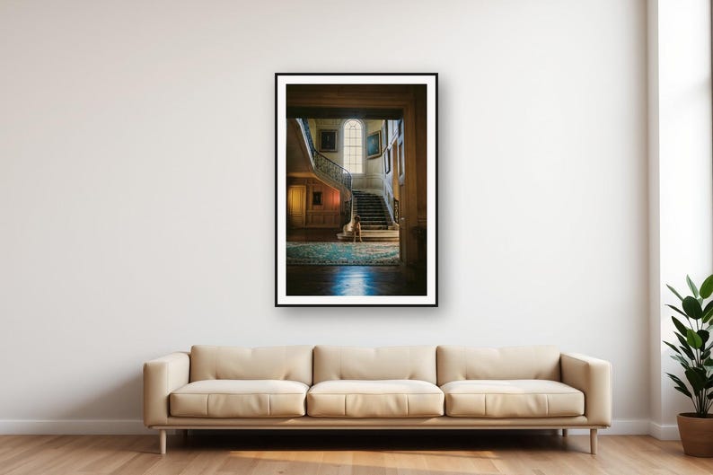 Dane Grand Staircase Print | Manor House Dog Photography (Digital Download) Bild 1