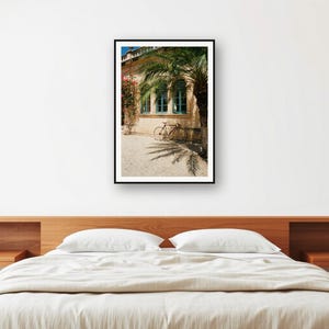 Vintage-Rennrad-Kunstdruck | Wandbild im mediterranen Stil (Digitaler Download) Bild 2