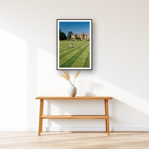 Springer Spaniel Wall Art art print displayed above an entry console table