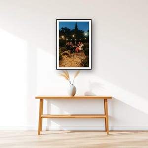 Military Dog Wall Art art print displayed above an entry console table