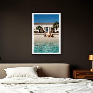 Military Dog Wall Art art print framed in a dark luxury bedroom