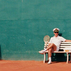 Doberman Tennis Print | Vintage Officer Courtside Photo (Digital Download) image 4