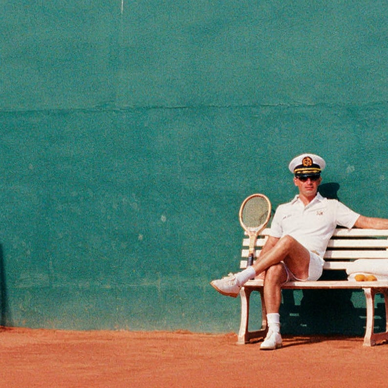 Doberman Tennis Print | Vintage Officer Courtside Photo (Digital Download) image 4