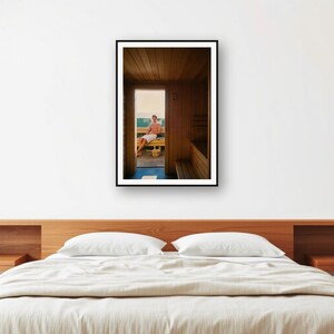 Cedar Cabin Sauna Print | Vintage Villa Recovery Photo (Digital Download) image 2