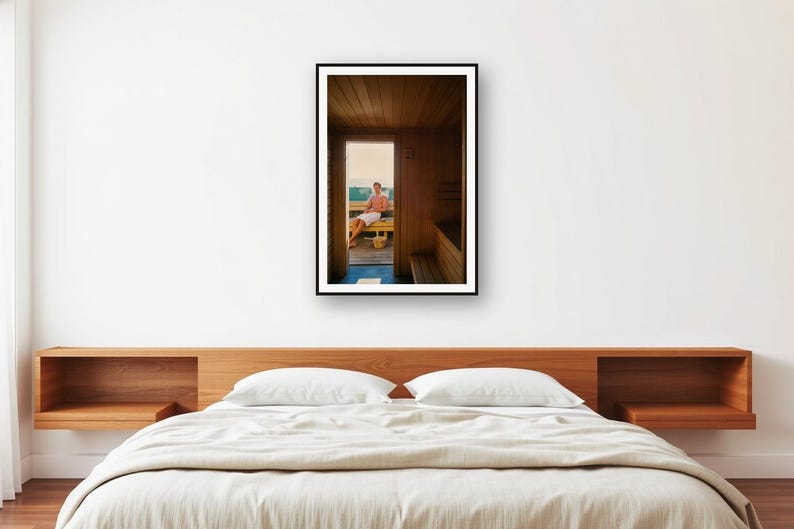 Cedar Cabin Sauna Print | Vintage Villa Recovery Photo (Digital Download) image 2