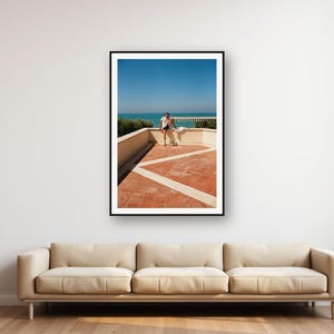 Athlete Stretching Print | Vintage Riviera Terrace Retro Fitness Photo (Digital Download) image 1