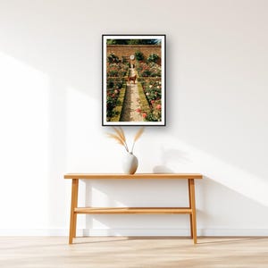 Irish Setter Wall Art art print displayed above an entry console table