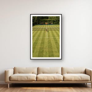 Boxer Dog Tennis Court Print | Vintage Estate Photography | Preppy Home Decor (Digital Download) image 1