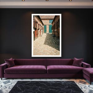 Dalmatian Wall Art art print framed in a luxury living room