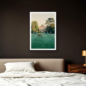 Dutch Shepherd Wall Art art print framed in a dark luxury bedroom