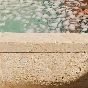 Close-up detail of Ice Bath Wall Art art print