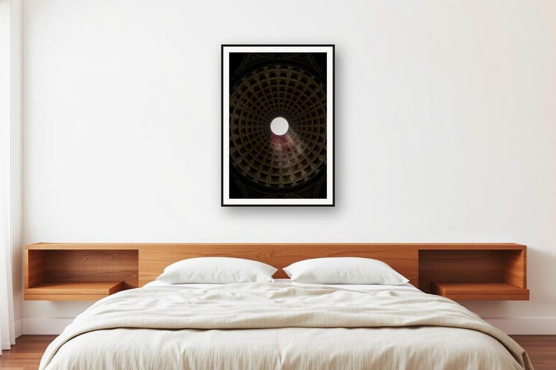 Barokke messing koepelprint | Donkere luxe kathedraalplafondkunst (digitale download) afbeelding 2