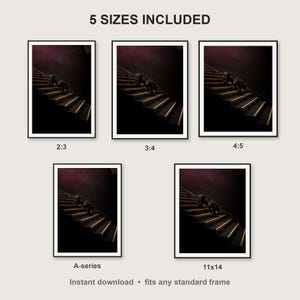 Black Panther Wall Art II print size chart - 5 ratios included: 2:3, 3:4, 4:5, 11x14, ISO A