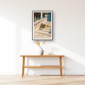 Belgian Malinois Wall Art art print displayed above an entry console table