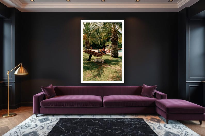 Labrador Wall Art art print framed in a luxury living room