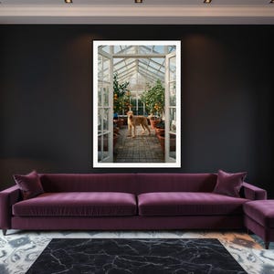 Rhodesian Ridgeback Wall Art art print framed in a luxury living room