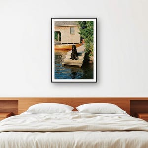 Quadro decorativo com casinha de barco para cães Terra Nova | Arte de parede vintage para casa de lago (Download digital) imagem 2