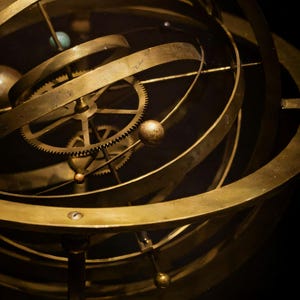 Close-up detail of Celestial Wall Art art print