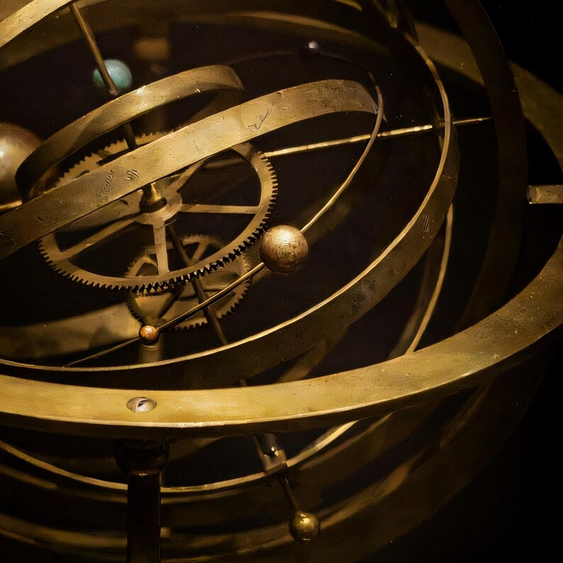Close-up detail of Celestial Wall Art art print