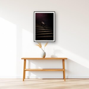 Black Panther Wall Art III art print displayed above an entry console table
