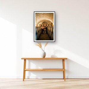 German Shepherd Wall Art art print displayed above an entry console table