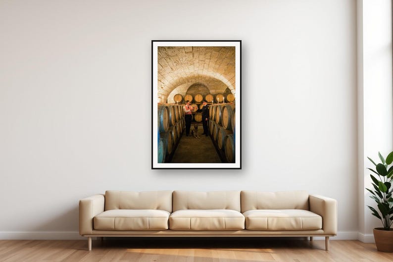 German Shepherd Wine Cellar Print | Vintage Officer Dog Photo (Digital Download) image 1