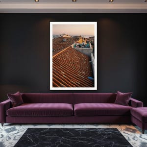 German Shepherd Wall Art art print framed in a luxury living room