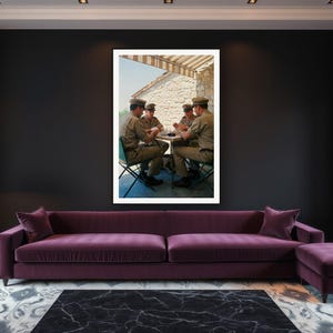 Military Wall Art art print framed in a luxury living room