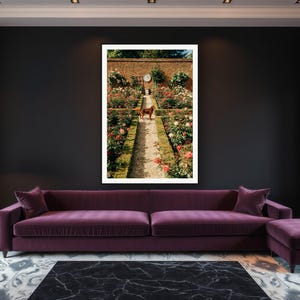 Irish Setter Wall Art art print framed in a luxury living room