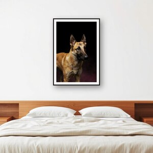 Belgian Malinois Print | Brass Gold Dog Decor (Digital Download) image 2