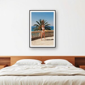 Lámina con diseño de terraza de villa vintage / Foto retro de entrenamiento de fuerza, decoración para gimnasio en casa (descarga digital) imagen 2