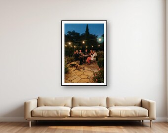 Vintage print met militaire honden voor een tuinfeest | Retro terrascocktails (digitale download)