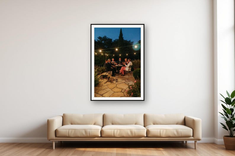 Vintage Military Dogs Garden Party Print | Retro Terrace Cocktails (Digital Download) image 1