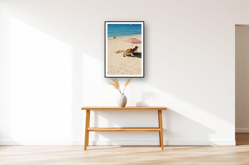 Belgian Malinois Wall Art art print displayed above an entry console table
