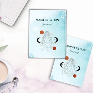 2025 Manifestation Journal | Yearly Intentions Visioning Workbook | Vision Board, Law of Attraction | Grimoire Journal | editable Planner