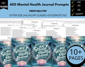 Manual de terapia del niño interior: 400 ejercicios para el diario de salud mental (PDF imprimible)