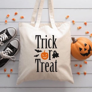 Bolsa de truco o trato / Bolsa de mano de Halloween / Bolsa de dulces de Halloween / Accesorio de Halloween / Bolsa de compras de Halloween / Bolsa reutilizable de Halloween
