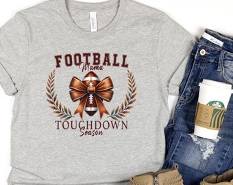 Camiseta de mamá futbolera / Camiseta de mamá futbolera / Camiseta de temporada de fútbol / Mi hijo juega fútbol / Temporada de touchdowns / Temporada de tailgating / Fútbol